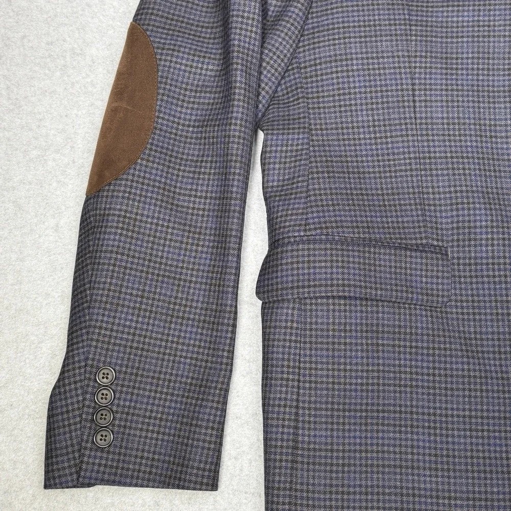 Lauren Ralph Lauren Black Label Men's 44 R Blazer Sport Coat Jacket Plaid Check